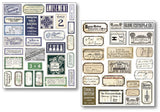 Ciao Bella Paper Mixed Media Stickers Vintage Scripts