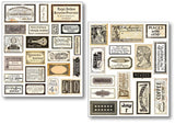 Ciao Bella Paper Mixed Media Stickers Vintage Scripts