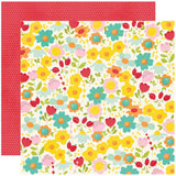 Simple Stories Sweet Summertime 12x12 Paper - Backyard Memories