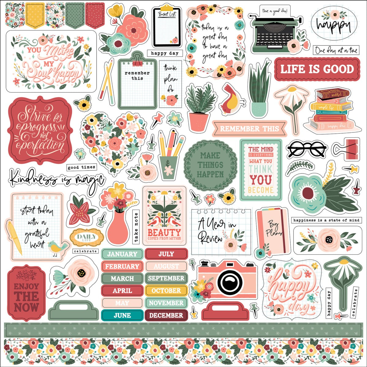 Year In Review Element Stickers