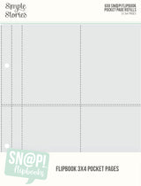 3x4 Pack Refills 6x8 SN@P! Flipbook Pages