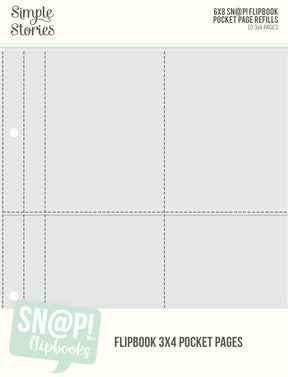 3x4 Pack Refills 6x8 SN@P! Flipbook Pages