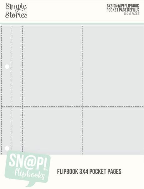 3x4 Pack Refills 6x8 SN@P! Flipbook Pages