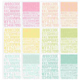 Color Vibe Collection - Sticker Book - Alpha - Lights