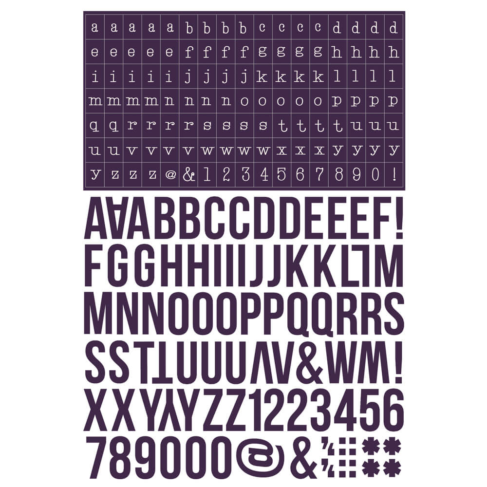 Color Vibe Collection - Sticker Book - Alphabet - Darks