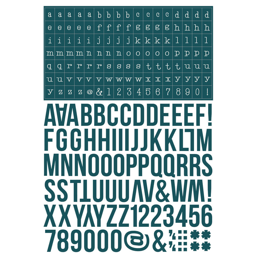 Color Vibe Collection - Sticker Book - Alphabet - Darks