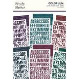 Color Vibe Collection - Sticker Book - Alphabet - Darks