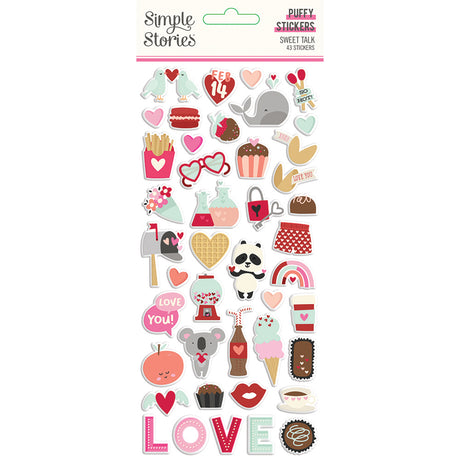 Sweet Talk Puffy Stickers