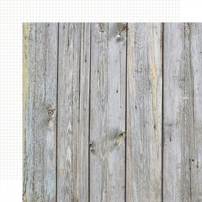 Color Vibe 12x12 Textured Cardstock - Birch/White Grid