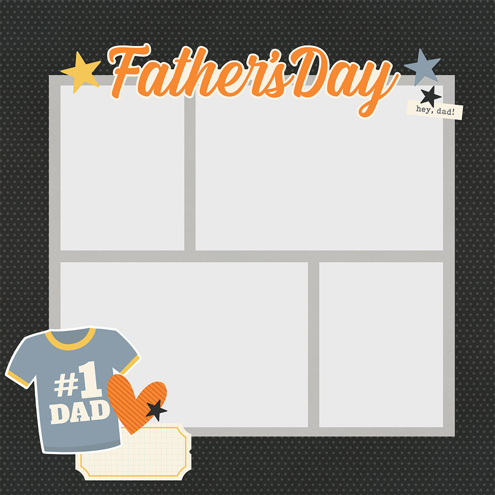 Simple Pages Page Pieces - Father's Day