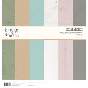 Simple Vintage Winter Woods - 12x12 Basics Kit