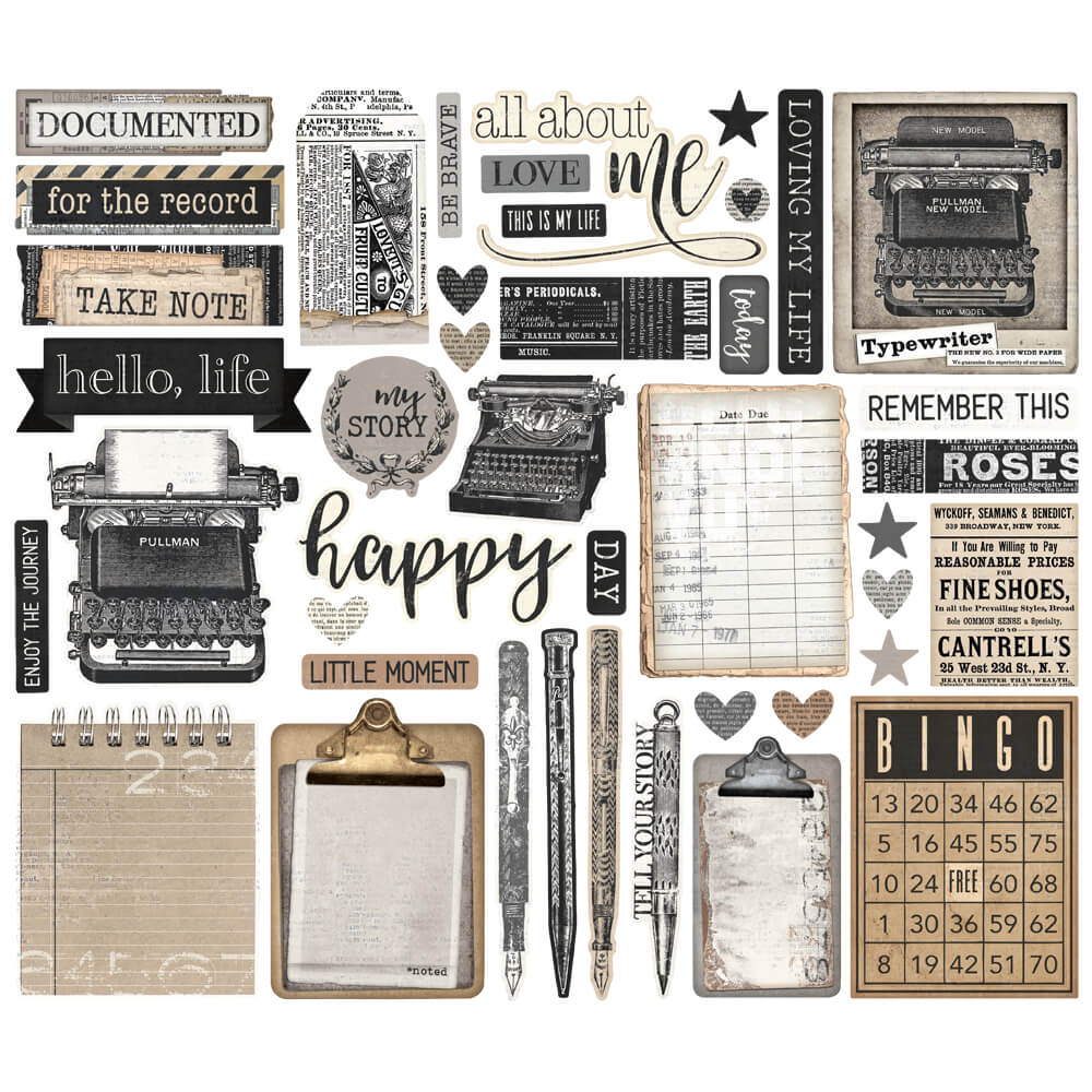 Simple Vintage Essentials  - Take Note Bits & Pieces