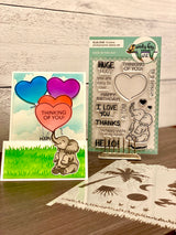 Sending Huge Hugs Stamp and Stencil Kit by Amy Sonnemann