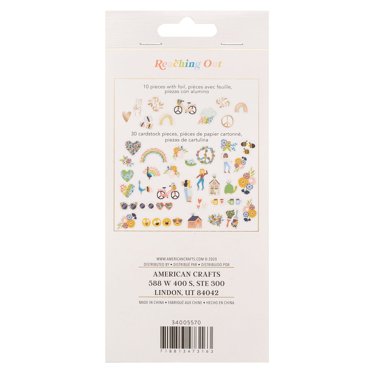 Reaching Out Collection - Ephemera - Icons - Gold Foil Accents