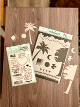 Sending Huge Hugs Stamp and Stencil Kit by Amy Sonnemann