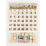 MAGNETIC CALENDAR - FRAME White