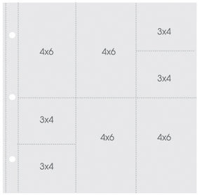 DESIGN 5 - 4X6 VERTICAL & 3X4 HORIZONTAL POCKET PAGES