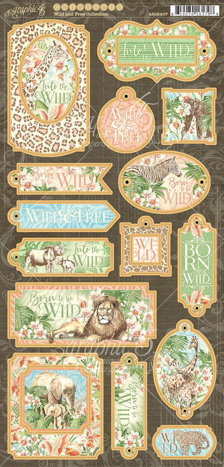 Wild & Free Chipboard