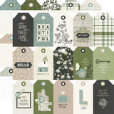 The Simple Life Collection - 12 x 12 Double Sided Paper - Tags