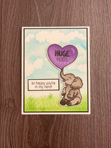 Sending Huge Hugs Stamp and Stencil Kit by Amy Sonnemann
