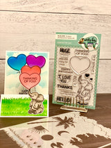 Sending Huge Hugs Stamp and Stencil Kit by Amy Sonnemann