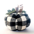 Tray Decor - Black Plaid Pumpkin