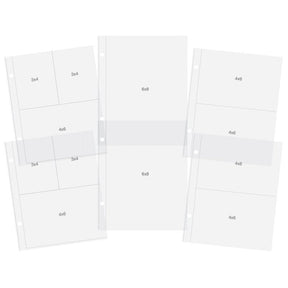 Sn@p! Pocket Pages Multi pack For 6"X8" Binders 12/Pkg
