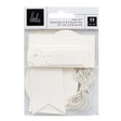 Art Walk Embossed Tag Kit 12/Pkg by Heidi Swapp