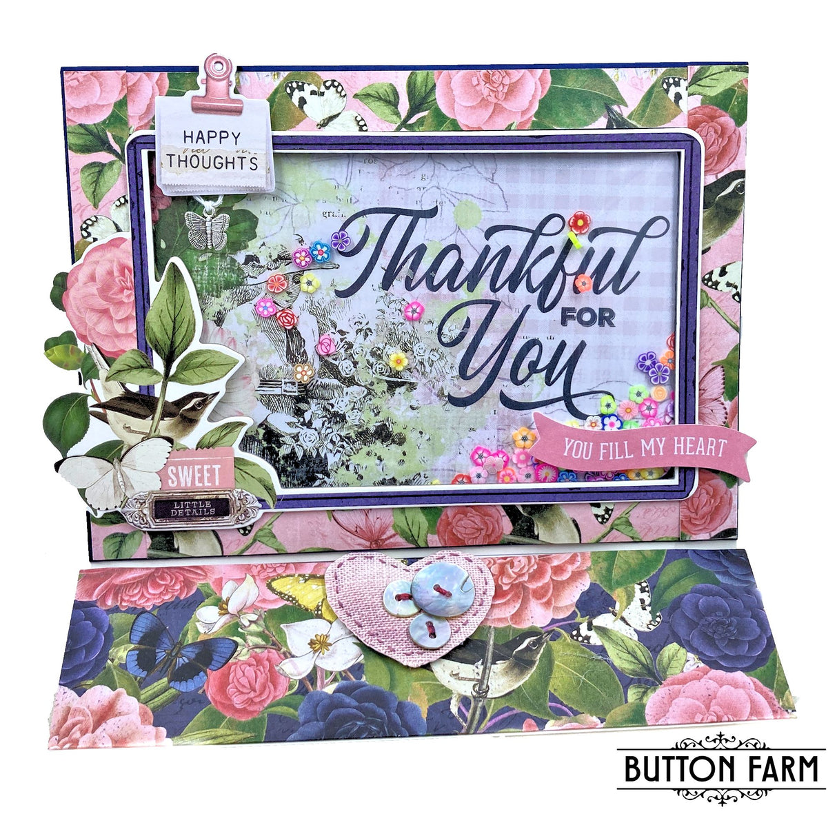 Simple Vintage Indigo Garden Card Kit by Kathy Clement