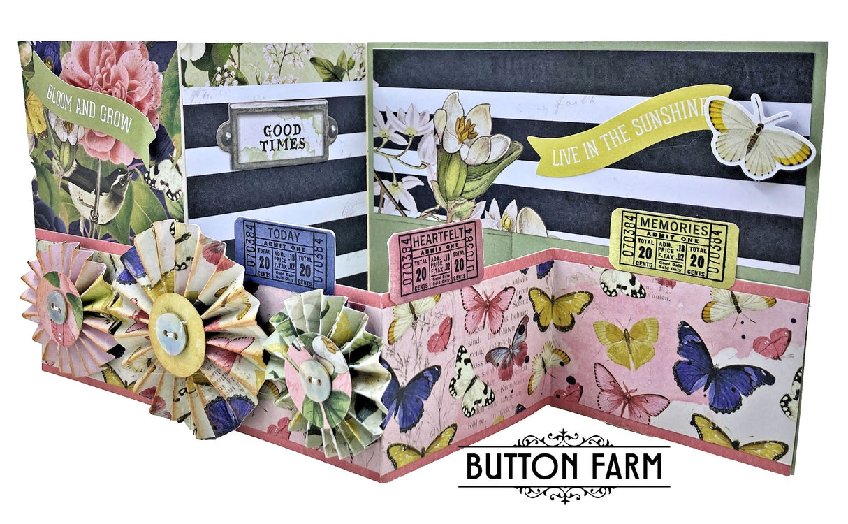 Simple Vintage Indigo Garden Card Kit by Kathy Clement