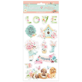 Circle Of Love Decorations Chipboard