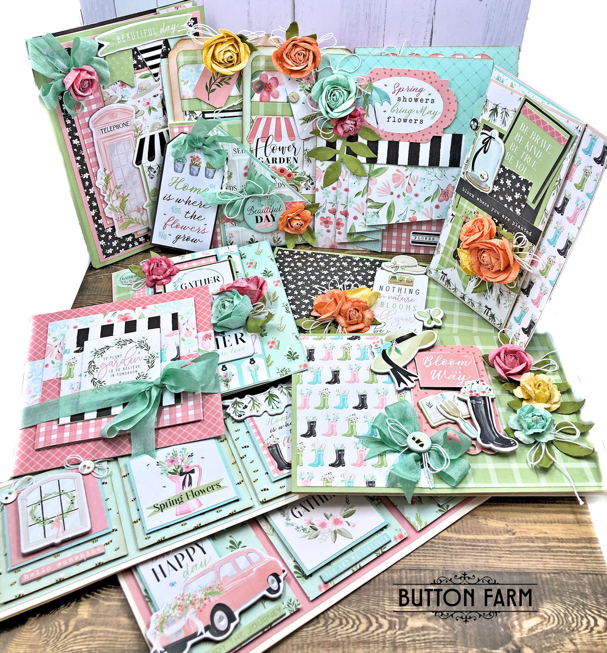 Carta Bella Flower Garden Card Kit by Kathy Clement - Digital Tutorial