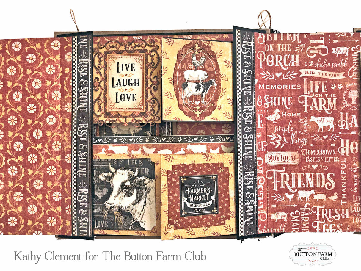 Graphic 45 Farmhouse Folio by Kathy Clement - Digital Tutorial