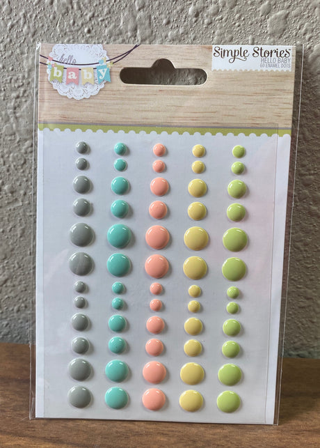 Hello Baby Enamel Dots