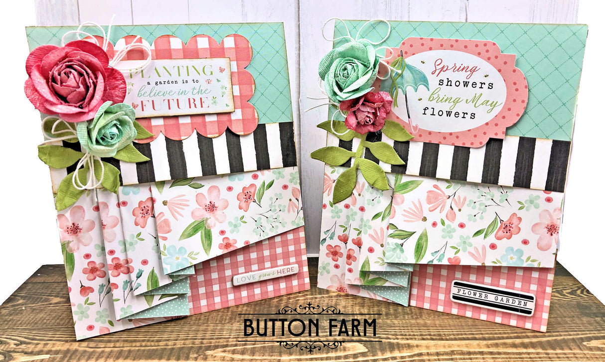 Carta Bella Flower Garden Card Kit by Kathy Clement - Digital Tutorial
