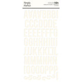 Color Vibe Collection - Foam Stickers - Alpha - Warm White