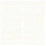Color Vibe Collection - Foam Stickers - Alpha - Warm White