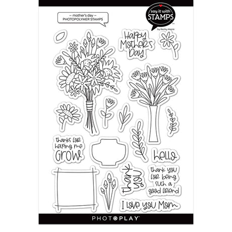 Say It With Stamps Collection - Clear Photopolymer Stamps - Mother's Day