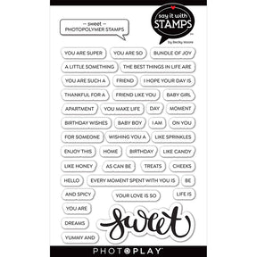 Say It With Stamps Collection - Clear Photopolymer Stamps - Sweet