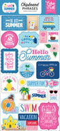 I LOVE SUMMER 6X13 CHIPBOARD PHRASES