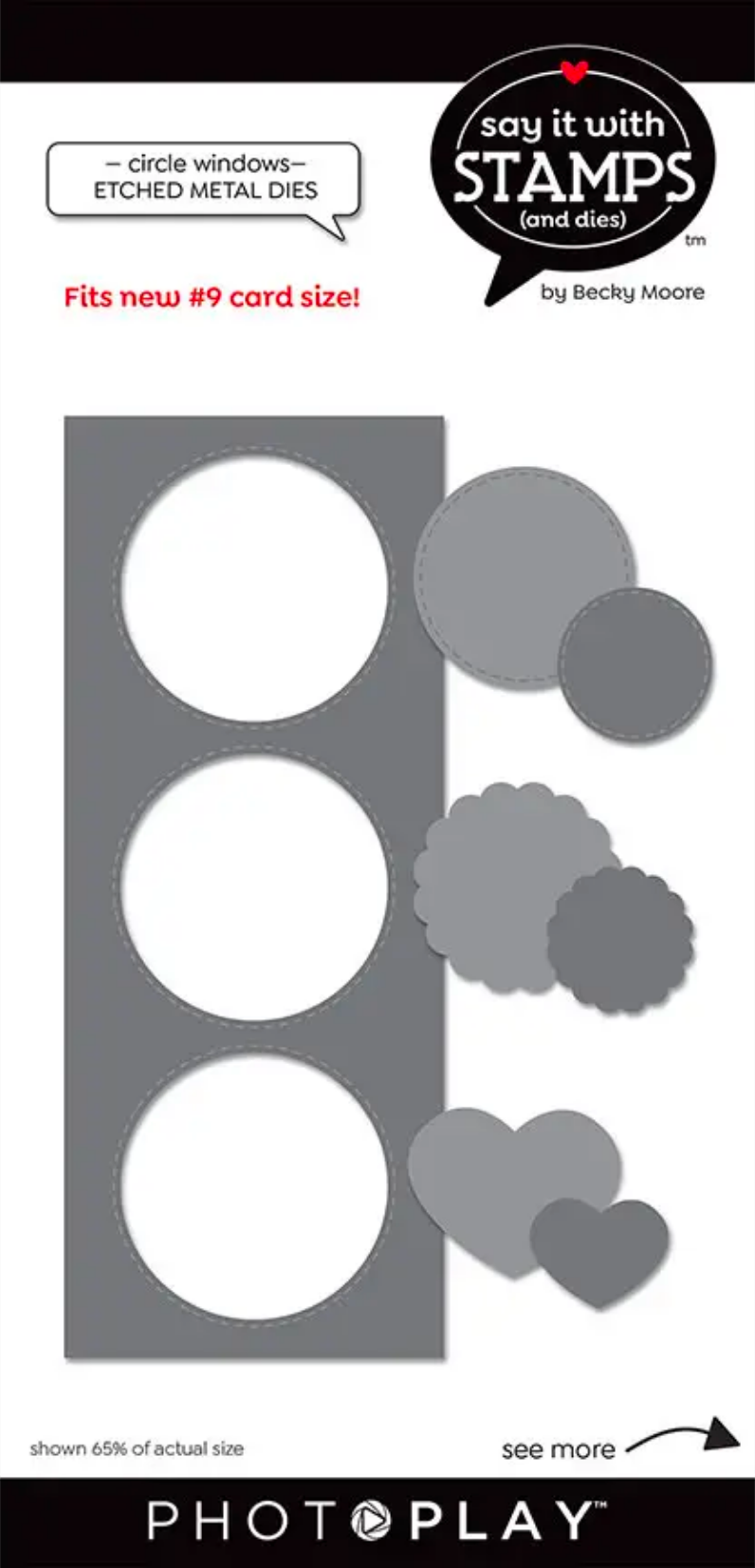 Say It With Stamps Circle Window Dies