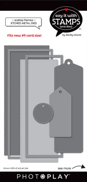 Say It With Stamps Scallop Frames Dies
