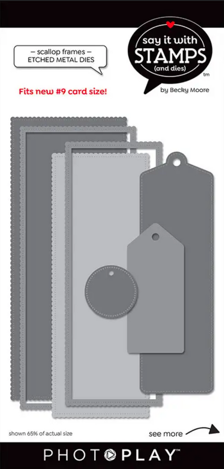 Say It With Stamps Scallop Frames Dies