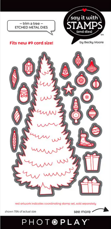 Say It With Stamps Trim A Tree Dies