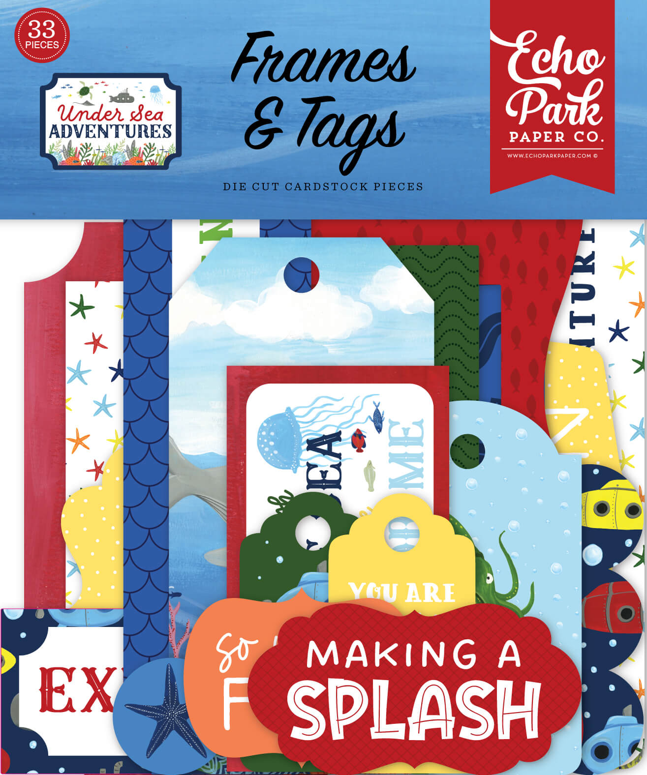 Under Sea Adventures Frames & Tags