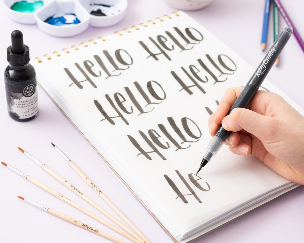 Lettering Water Brush - Black