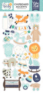 Hello Baby - It's a Boy 6x13 Chipboard Accents