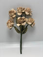 Little Birdie Handmade Flowers Cluster Rose , Silky Peach 6 pieces
