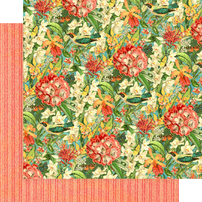 Lost in Paradise Collection Double-Sided Cardstock - Lush Labyrinth