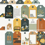 Hearth & Home Double Sided Cardstock 12x12 Paper - Tags